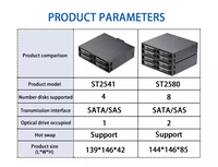 Hard Disk Drive untuk Desktop Pc, Sata 2.5 inci dapat dilepas 4 bay hot swap tray aluminium Hdd