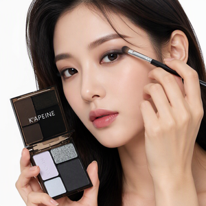 Palet Eyeshadow Mineral Empat Warna Keren, Shimmer Matte, Glitter Halus, Sempurna untuk Gaya Punk, Gadis Berani, Smoky, Stage Light, Fair - Product Image 4