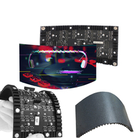 Écran LED flexible Jode P2 P2.5, panneau modulaire souple pliable pour intérieur, mur vidéo incurvé cylindrique, affichage en arc à 360 degrés