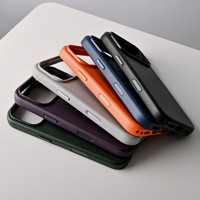 Casing Ponsel Kulit dengan Tombol Animasi Magnetik AI untuk iPhone 17 18 Pro/17 18 Pro Max, Mendukung Pengisian Daya Nirkabel dan Tombol Kamera