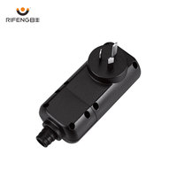 Prise RCD de haute qualité 10A/15A IP54, câble électrique portable à 3 broches, longueur personnalisable, protection contre les surtensions en plastique, auto-test pour