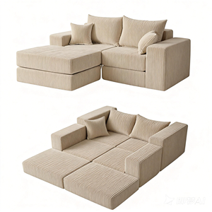 Ghế <span class=keywords><strong>sofa</strong></span> giường đa năng, 6 mô-đun, có thể tùy chỉnh, kết hợp linh hoạt, mới ra mắt - Product Image 1