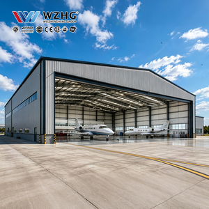 Hangar d'avion à structure en acier pour les installations aéronautiques commerciales modernes - Product Image 1