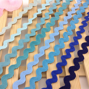 ริบบิ้นลายซิกแซกประดับด้วยผ้าลูกไม้หลากสีขนาด8มม. สำหรับแต่งกระเป๋าชุดเดรสมีให้เลือก DIY-31สี - Product Image 4