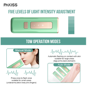 <span class=keywords><strong>Appareil</strong></span> d'épilation permanente IPL PAKISS, mode manuel/automatique, utilisation visage et corps, domicile/professionnel, certifié CE FCC 510K, garantie 1 an - Product Image 2