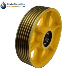 Vendita calda ES <span class=keywords><strong>ascensore</strong></span> parti di ricambio contrappeso ruota di trazione a fune inversa Hotel cucine supermercati parchi - Product Image 2