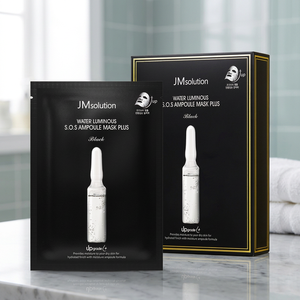 Masque en feuille JMSOLUTION Water Luminoous S.O.S Ampoule, acide hyaluronique hydratant pour tous types de peau, fabriqué en Corée (1 unité = 10 pièces) - Product Image 3