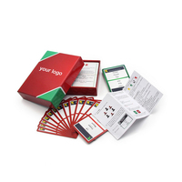 Nouveaux produits différents plateau de jeu de conception avant jeux de société personnalisés ensemble jeu de cartes de question avec boîte à couvercle supérieur