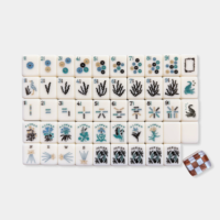 Tuiles de Mahjong américaines personnalisées, style moderne, tuiles carrées en acrylique Baishuiyuan de luxe, 160 pièces