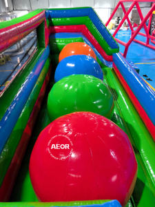 <span class=keywords><strong>Juego</strong></span> Inflable de Obstáculos para Niños, Castillo Inflable Combinado con <span class=keywords><strong>Juego</strong></span> de Fútbol, Circuito de Obstáculos al Aire Libre - Product Image 6