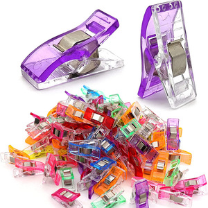 Clips Multiusos de Plástico para Coser y Unir Telas, Clips Coloridos para Sujetar Telas y Manualidades, Crochet - Product Image 3