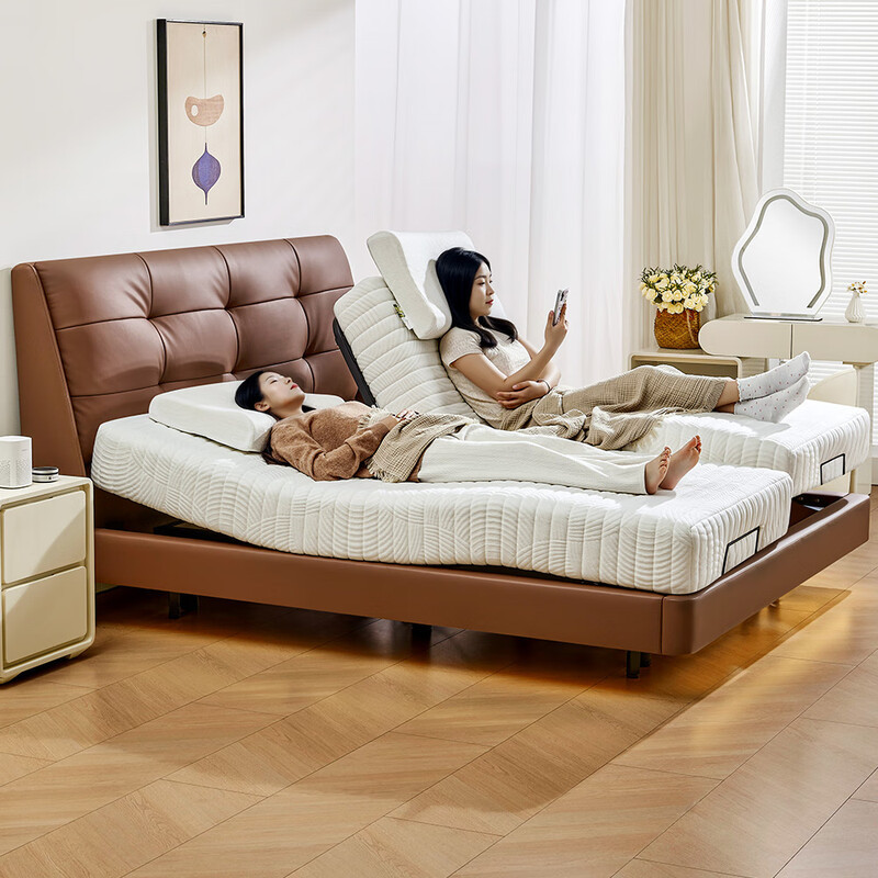 Cama inteligente totalmente modular con colchón de IA de presión cero