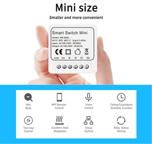 EweLink/Tuya WiFi สวิตช์วงจรไฟฟ้าอัจฉริยะ 16A 1 ช่อง สวิตช์โมดูลขนาดเล็ก รองรับ <span class=keywords><strong>Alexa</strong></span> และ Google Assistant สวิตช์ไฟอัจฉริยะควบคุมระยะไกล - Product Image 2