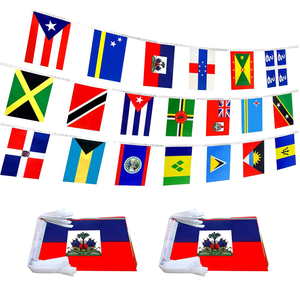 <strong>String</strong> <strong>Flag</strong> Set of 20 Caribbean Country <strong>Flags</strong> Multicolor - Product Image 2