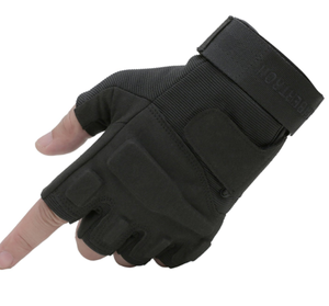 TG05 S.o.l.a.g. Negro para Hombre Guantes Tácticos de Combate Ligeros de Medio Dedo para Operaciones Especiales, Guantes de Montar de Medio Dedo con Parte Superior de Gamuza - Product Image 1