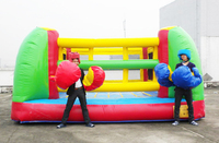 Pas cher enfant jeu location gonflable d'arène de zone de combat de lutte ring de boxe à vendre