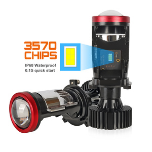 Proyector de <span class=keywords><strong>Lupa</strong></span> Mayorista Y7 H4 H7 Mini Bi-LED para Sistema de Iluminación Automotriz, Bombillas LED para Faros de Coche Y7 72W - Product Image 2