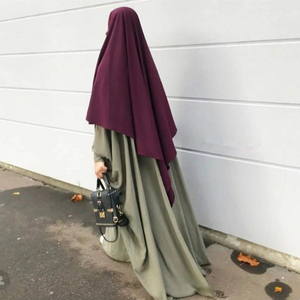 Yibaoli Fabricant Offre Spéciale de vêtements musulmans bien faits au-dessus de la tête avec cravate Khimar <span class=keywords><strong>Hijab</strong></span> Jilbab Khimar - Product Image 3