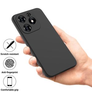 Pour ZTE A35 A55 Axon 60 Lite Blade A54 A34 tpu Silicone fibre TPU lentille protégée avec flocage à l'intérieur souple antichoc étui - Product Image 5