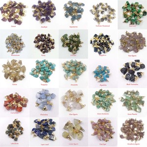 Kalung, Anting, Liontin Perhiasan Batu Alam Tidak Beraturan Grosir, Batu Permata Mentah, Kristal Kasar, Liontin Batu Kelahiran - Product Image 5