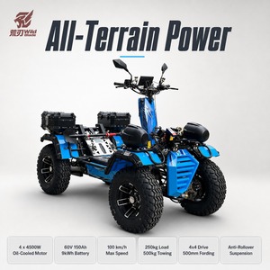 Scooter tout-terrain 4 roues motrices, étanche, avec suspension anti-retournement, autonomie de 120 km pour les aventures en plein air, tout-terrain F - Product Image 1