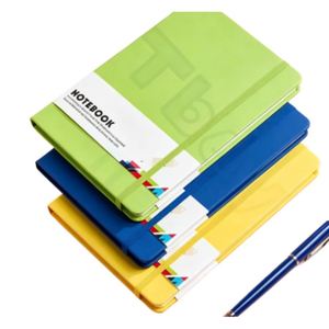 New Gift A4 Promotional A5 A6 Embossed Logo Leather <b>Notebook</b> <b>Dotted</b> Inner Page Binding Elastic Strap for Business - Product Image 1