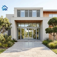 Fenêtres à battants en aluminium modernes australiennes et singapiennes à double vitrage, verre trempé insonorisé de haute qualité pour hôtels et villas
