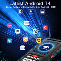 Escáner de Códigos de Barras Portátil Resistente con Android 14, PDA, Terminal de Recopilación de Datos, Octa Core 2.3ghz, 9000mah, IP67, Escáner Inteligente de Inventario N1