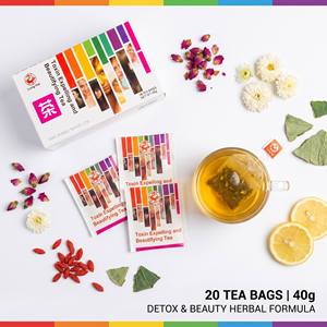 Tè esaltante della bellezza Long Hai per l'esuriazione delle tossine, 20 bustine da 40g |   Tè Detox Naturale per la Bellezza della Pelle e Schiarimento Cutaneo Africa OEM - Product Image 3