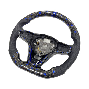 Volante in Pelle e Fibra di Carbonio Forgiata di Alta Qualità per Volkswagen VW <span class=keywords><strong>Golf</strong></span> <span class=keywords><strong>8</strong></span>, <span class=keywords><strong>Accessori</strong></span> Interni per Auto - Product Image 2