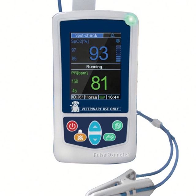 Portable Veterinary Handheld Pulse Oximeter Veterinary Equipment for Pet Hospital Use Animal Handheld Oximeter