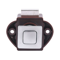 Accessoires durables pour camping-car : Serrure à bouton carré en métal Guweite, verrou à pression pour tiroirs et portes d'armoires de bateaux et de camping-cars