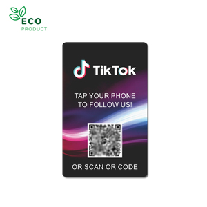 Business TikTok Review Cards PVC/PAPER NFC Tap Social RFID Tiktok Business Cards - Product Image 4