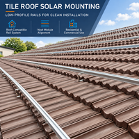 Système de support photovoltaïque durable en acier inoxydable anodisé résistant à la corrosion, supports de montage solaire réglables, support métallique