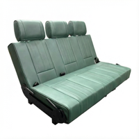 Banc trois places vert en gros, réversible, pliable à plat dans les deux sens, personnalisé pour la conversion de fourgonnettes Hiace Sprinter VW T4 T5 T6