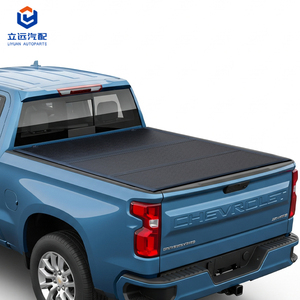 Couverture de benne rigide à trois volets à profil bas pour Chevrolet <span class=keywords><strong>Silverado</strong></span>/GMC Sierra 1500 2019-2025 (NE PAS CONVIENT AUX CLASSIC 19-24) pour benne de 6'7'' (195 cm) ou 79'' (199 cm) - Product Image 1