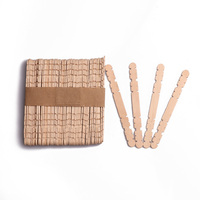 50 bâtonnets en bois assortis, colorés et naturels, pour projets artistiques et créatifs DIY