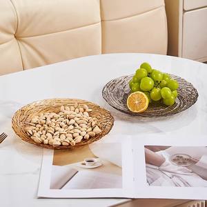 Plato redondo de plástico ZSM-922 para frutas, para exhibir bocadillos en fiestas, plato de dulces de alta gama - Product Image 5