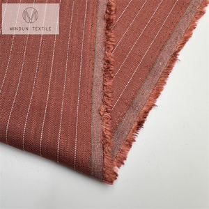 Mindun Prix <span class=keywords><strong>Pas</strong></span> <span class=keywords><strong>Cher</strong></span> Au Mètre Stock <span class=keywords><strong>Lot</strong></span> Lin Viscose Coton Mélange Jacquard Tissu Pour Robe - Product Image 5