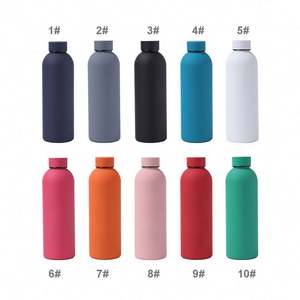 Logo personnalisé en acier inoxydable isolé sous vide bouteille d'eau voyage bouteille d'eau motif personnalisé petite bouche bouteille - Product Image 2