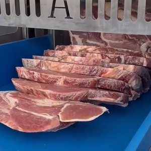 Trancheuse à viande industrielle congelée à l'état neuf pour saucisse, <span class=keywords><strong>jambon</strong></span>, bacon, côtes, portion de viande cuite - Product Image 5