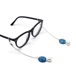 <span class=keywords><strong>Cadena</strong></span> de Acero Corta <span class=keywords><strong>para</strong></span> Gafas de Sol y Anteojos de Mujer, con Borlas y Colgante con Patrón de Piedras, de Moda - Product Image 1