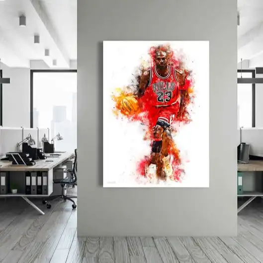 Tableau Michael Jordan  Déco murale imprimée sur toile –