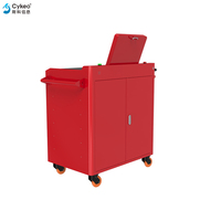Carrito de Herramientas Inteligente RFID de Gran Capacidad con 7 Cajones, Carro Móvil para Gestión de Almacenamiento de Herramientas en Fábricas Industriales, Talleres y Garajes