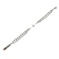 Hommes Femmes Simple Rétro Luxe Hip Hop Punk Style Multicouche Bracelet En Acier Inoxydable Personnalisé Chaînes De Mode Collier