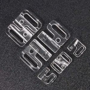 Bra accessories plastic front bra buckle transparent clear bra clip