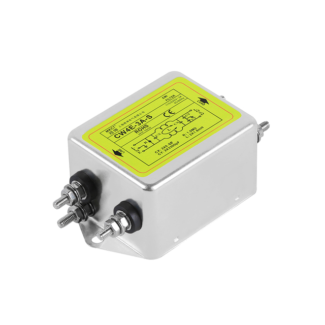 Bolt Connection Single-Phase 250VAC EMI Anti-interference Purification Audio CW4E-3A/6A/10A/20A/30A/40A-S Power Filter