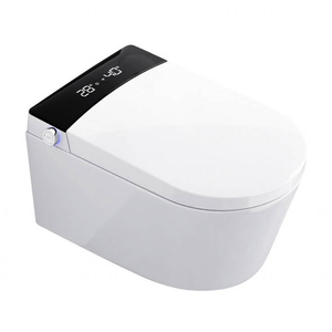 <span class=keywords><strong>WC</strong></span> <span class=keywords><strong>suspendu</strong></span> intelligent allongé avec siphon mural, télé<span class=keywords><strong>commande</strong></span> et siège chauffant, réservoir et siège intégrés - Product Image 2