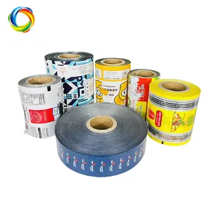 Hot Selling Cake Candy Chocolate Chips Coffee Tea Milk Powder Wet TIssue Packaging Sealing Film Food Packaging Plastic Roll Film