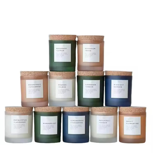 Velas Aromáticas de Cera de Soya con Etiquetas Personalizadas, Tapa de Madera, Frasco de Vidrio, Decoración para el Hogar, Regalo para el Día de la Madre, Cumpleaños - Product Image 1